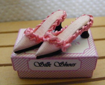 PINK SILK SHOES